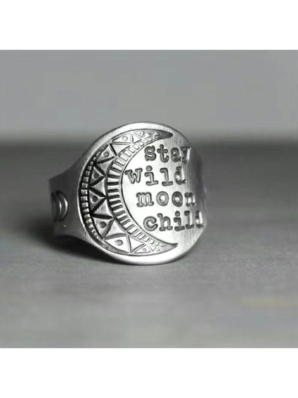 Stay Wild Moon Child Boho Ring #735